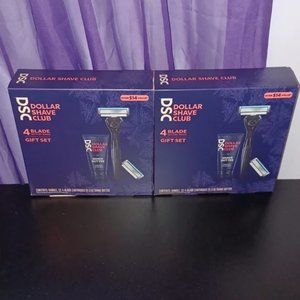 2 New DSC Dollar Shave Club 4 Blade Gift Sets